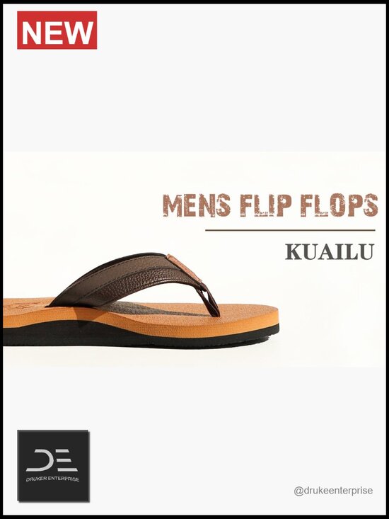 Men\'s Yoga Mat Flip Flops with Arch Support Cushion Sandals main image 5